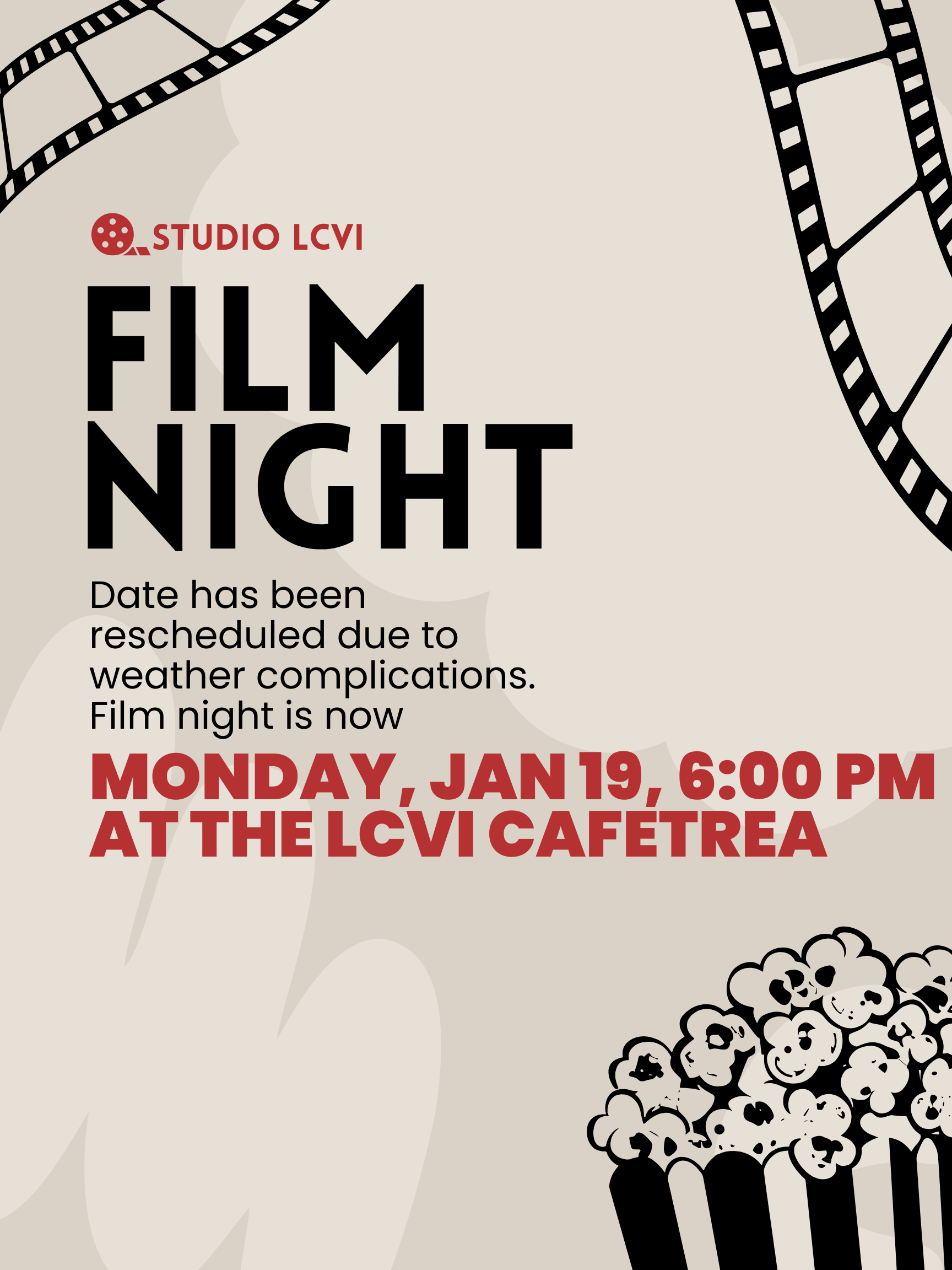 Studio LC Film Night New Poster