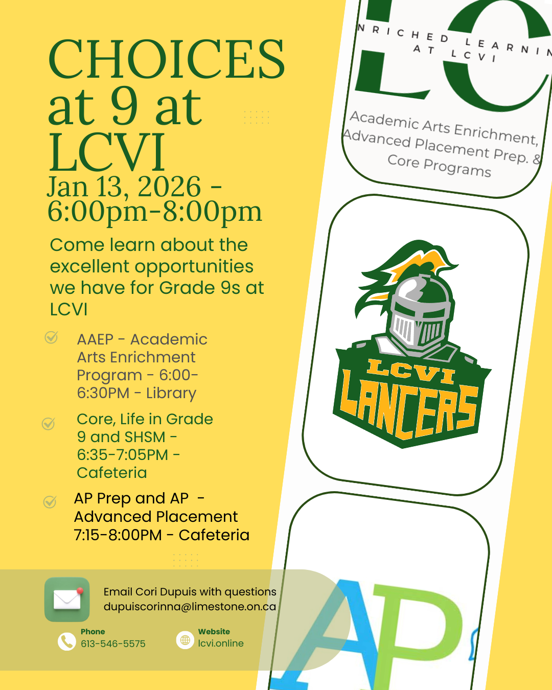 Choices at 9 Jan 2026